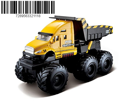 Growsland  Maisto Fresh Metal Builder Zone Quarry Monsters Yellow Construction Dump Truck