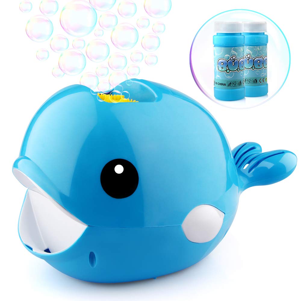 Growsland Automatic Bubble Machine With 2x70ml Liquid For Kids Boys Girls Bubble Toys 