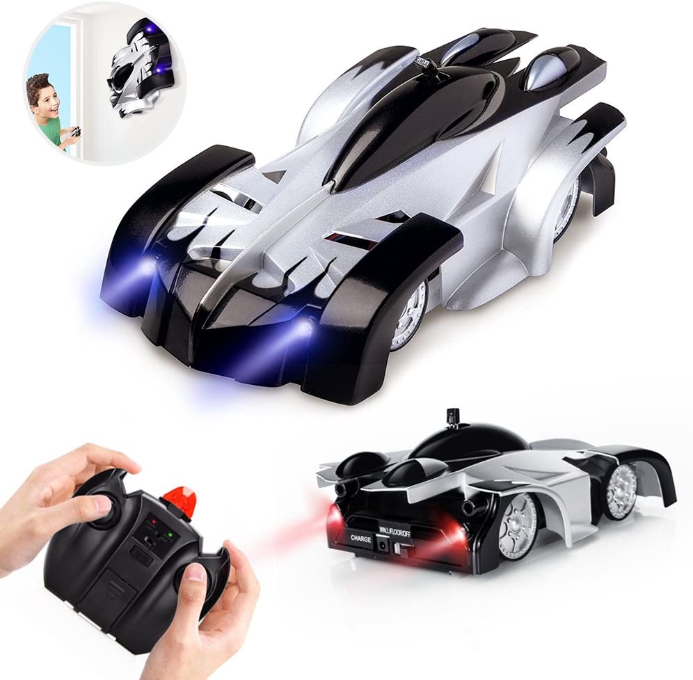 Rc Cars for Kids Remote Control Car Toys Wall Climbing Dual Mode 360°Rotating Stunt Rechargeable High Speed Vehicle with LED Lights